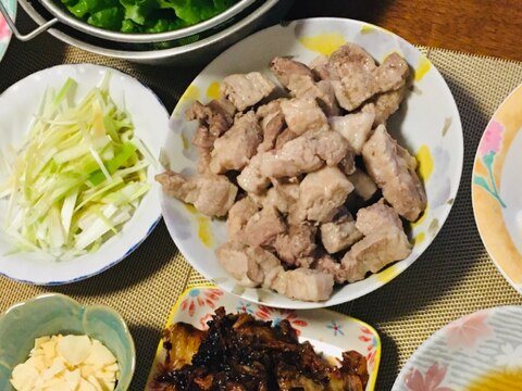 お家で焼肉！お手軽 ♪ サムギョプサル風